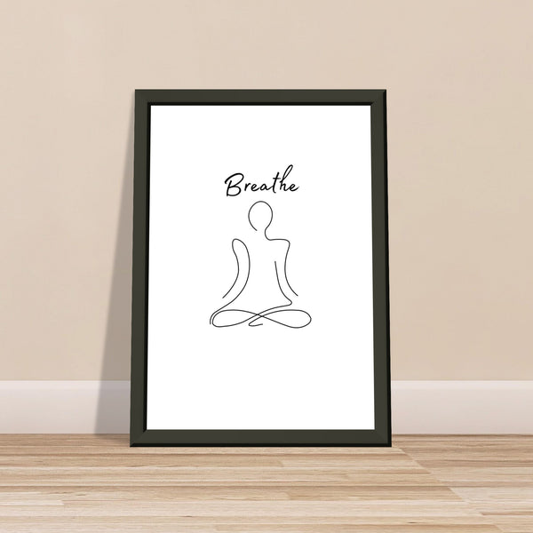 Breathe - Classic Semi-Glossy Paper Metal Framed Poster