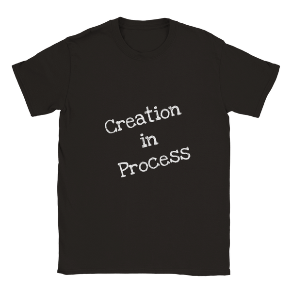 Creation in Process (White Writing) Classic Unisex Crewneck T-shirt