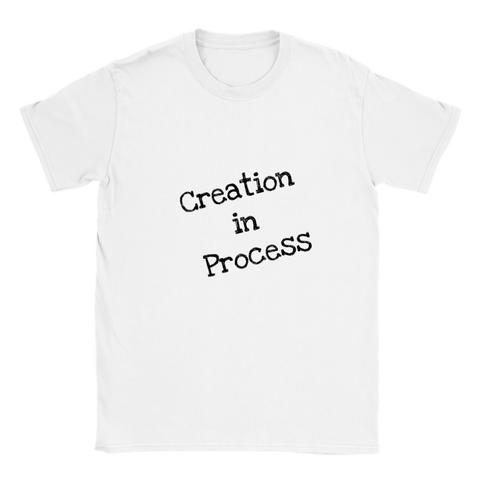 Creation in Process (Black Wording) Classic Unisex Crewneck T-shirt