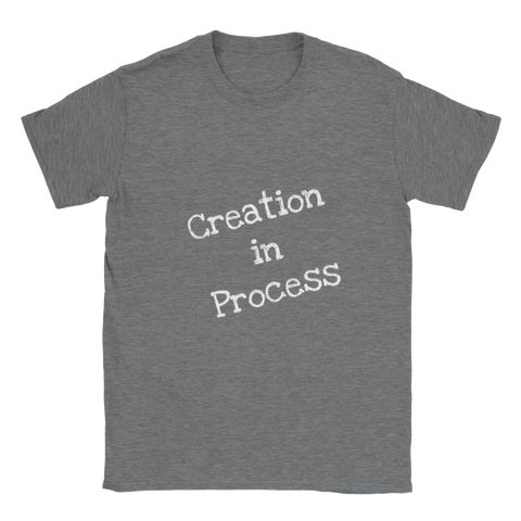 Creation in Process (White Writing) Classic Unisex Crewneck T-shirt