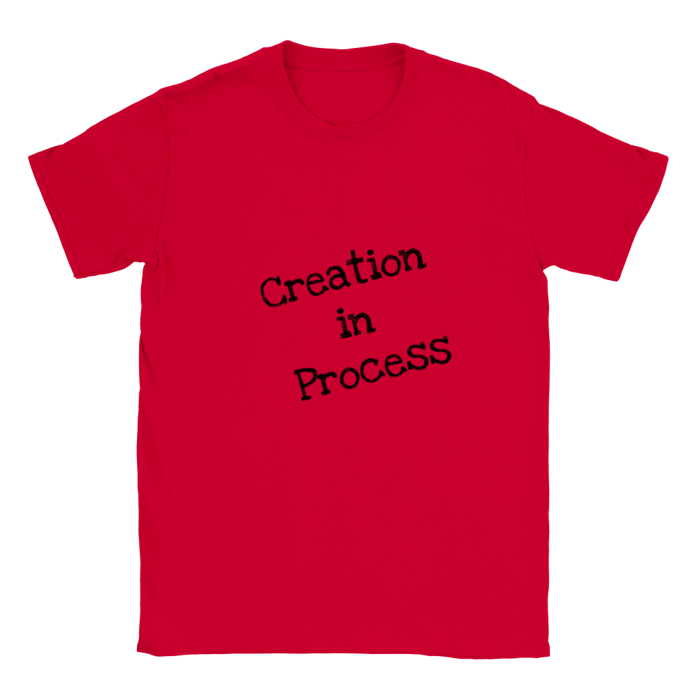 Creation in Process (Black Wording) Classic Unisex Crewneck T-shirt