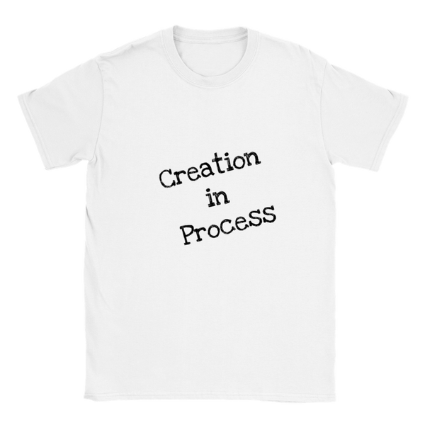 Creation in Process (Black Wording) Classic Unisex Crewneck T-shirt